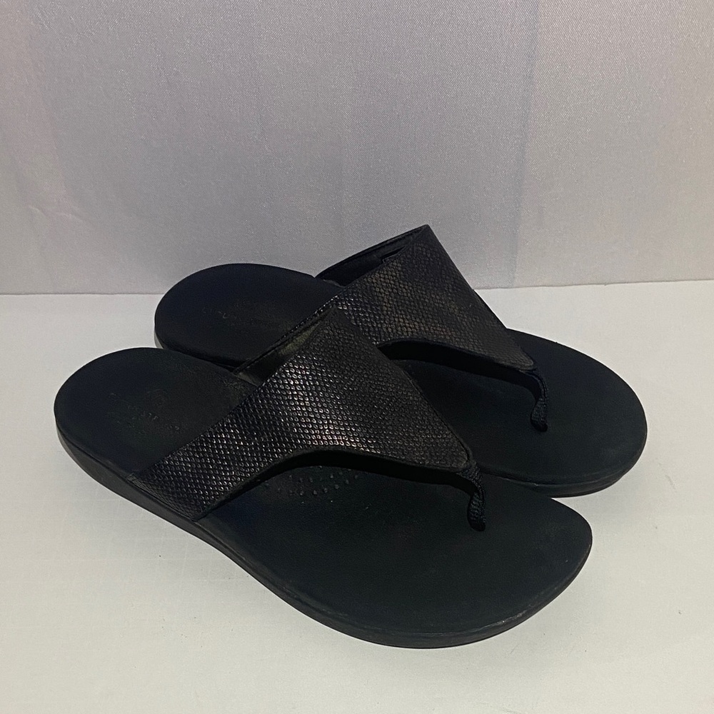 Clarks cloudsteppers brio vibe snake pattern sandals